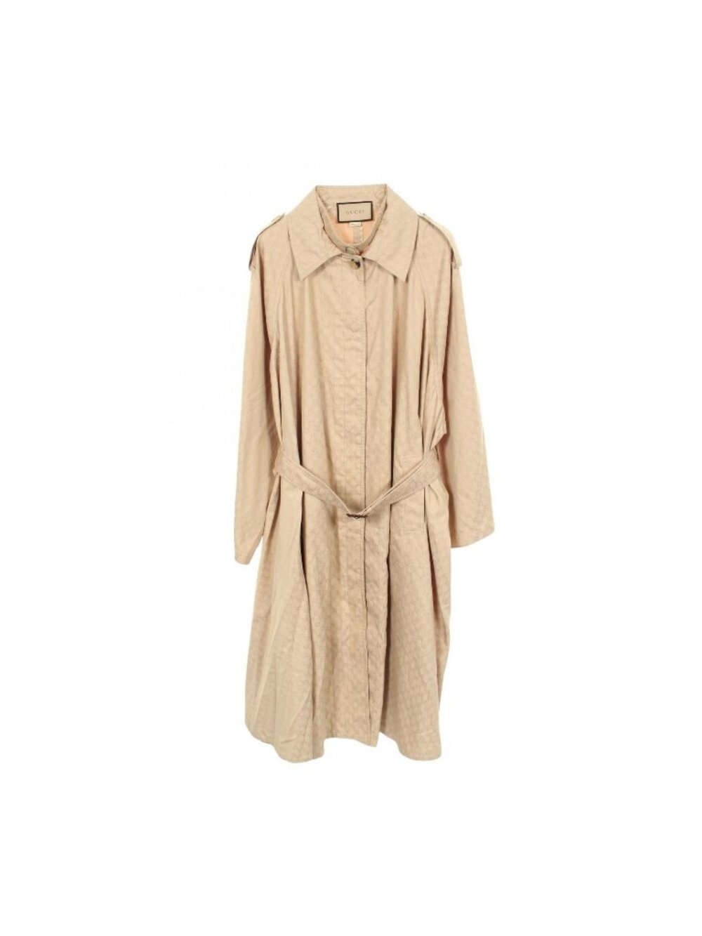 Gucci Trench Coat GG Pattern Wide Sleeve Long Nylon